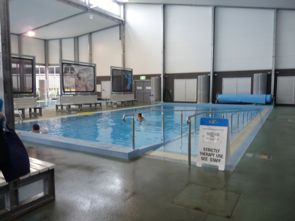 Water temperature of the aquatic centre runs at 35-degree Celsius